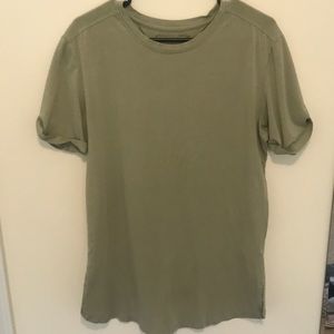 Olive alphalete rolled tee shirt